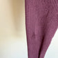 Viscose Plum Ribbed Pants / 12-18m