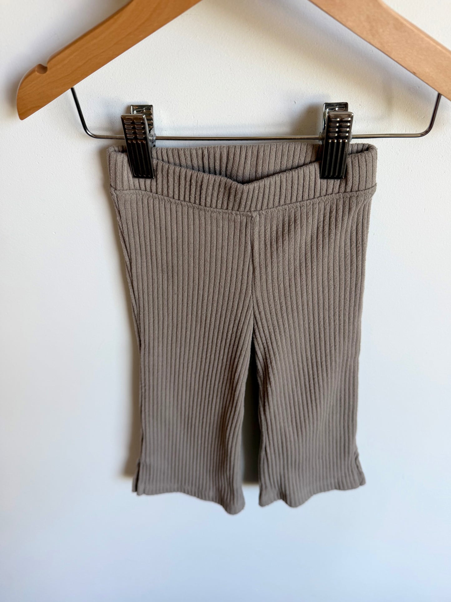 Taupe Ribbed Pants / 18m