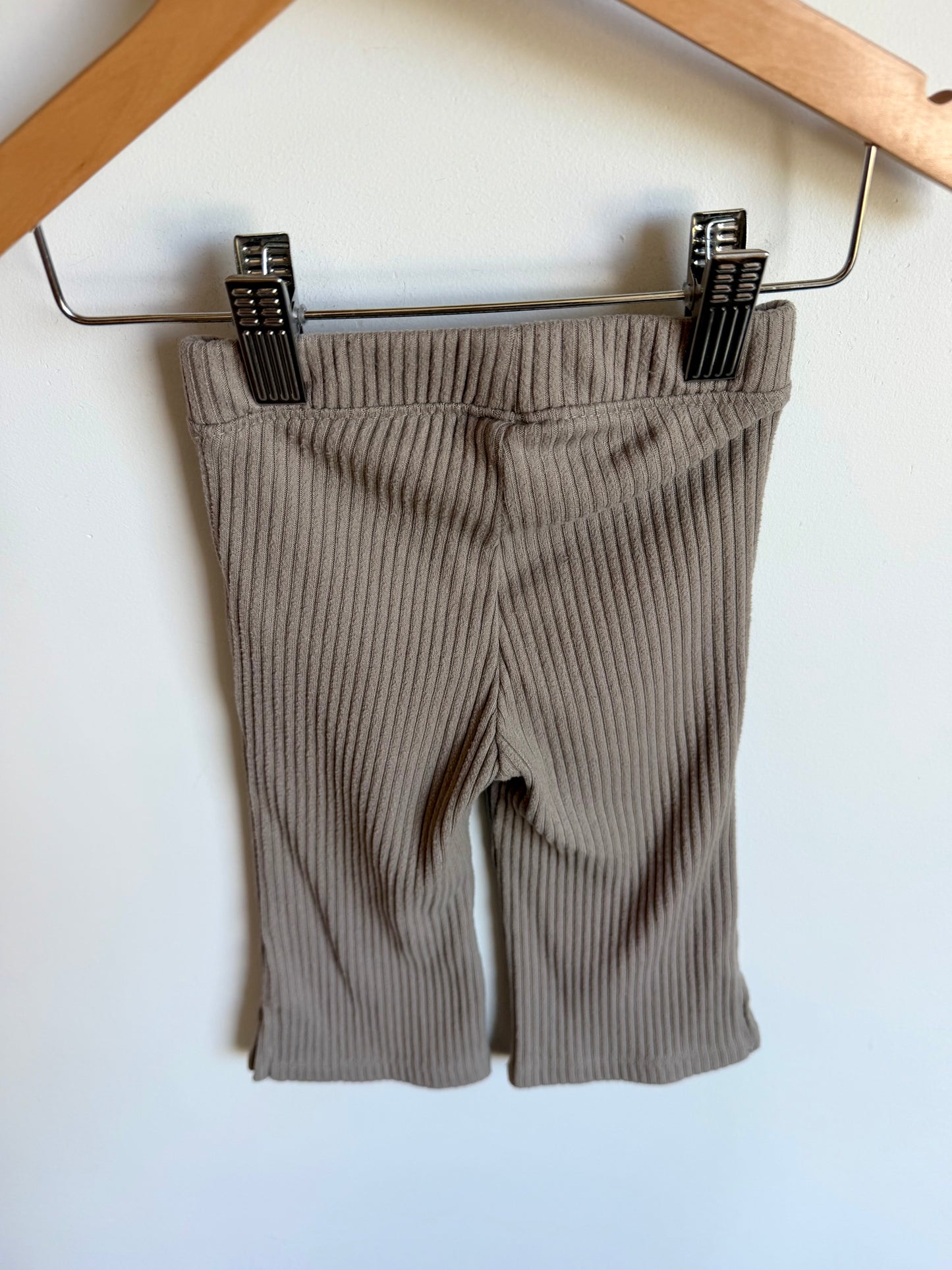 Taupe Ribbed Pants / 18m