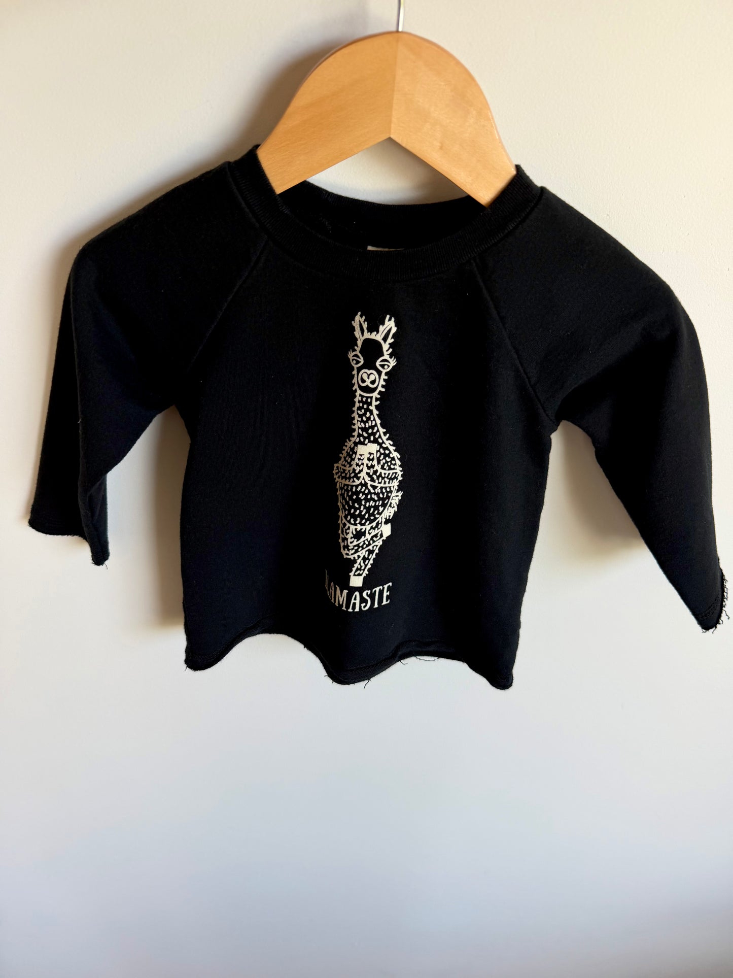 Llamaste Black Crewneck / 18m