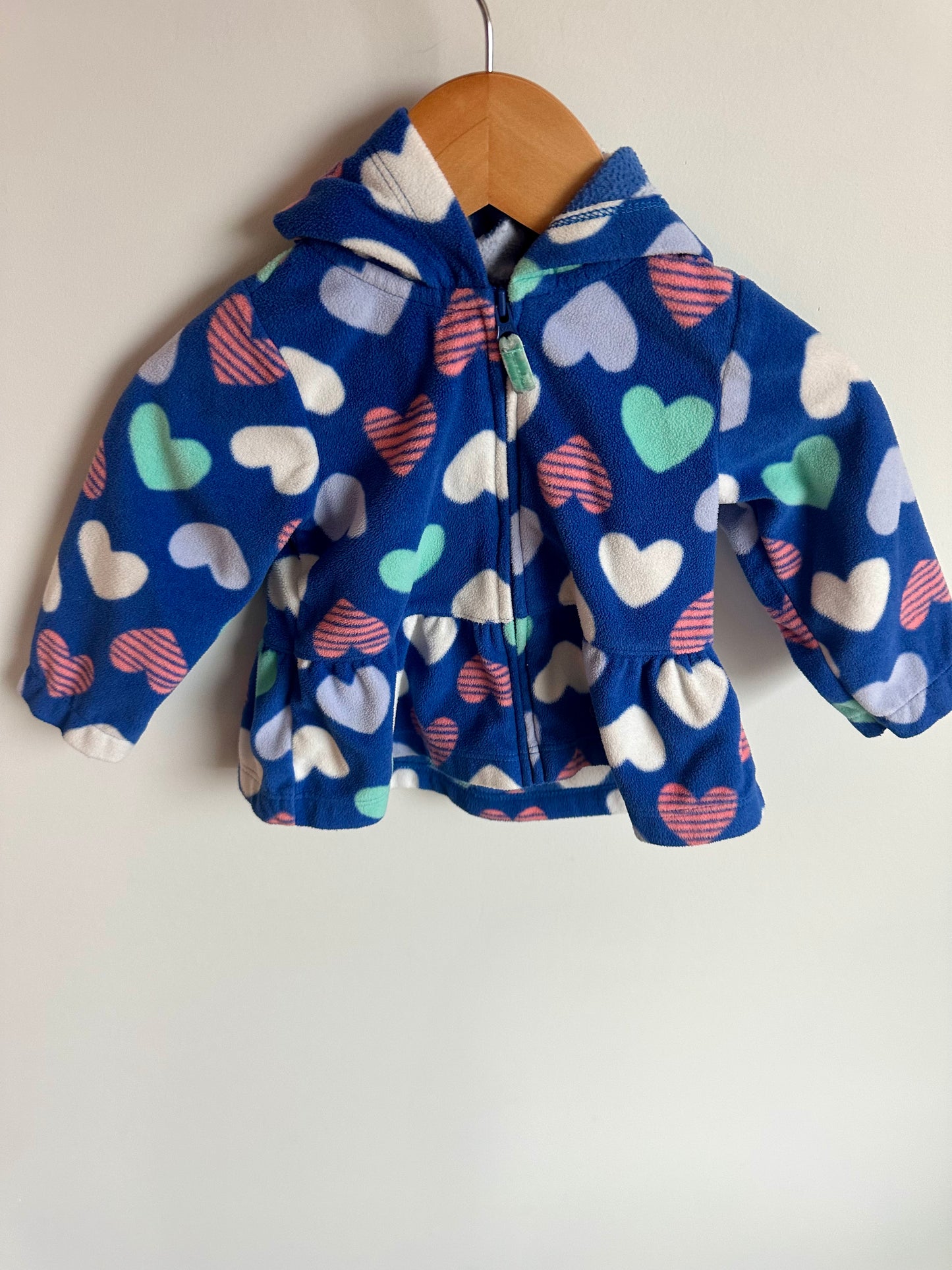 Heart Hood Zipper Sweater / 9m