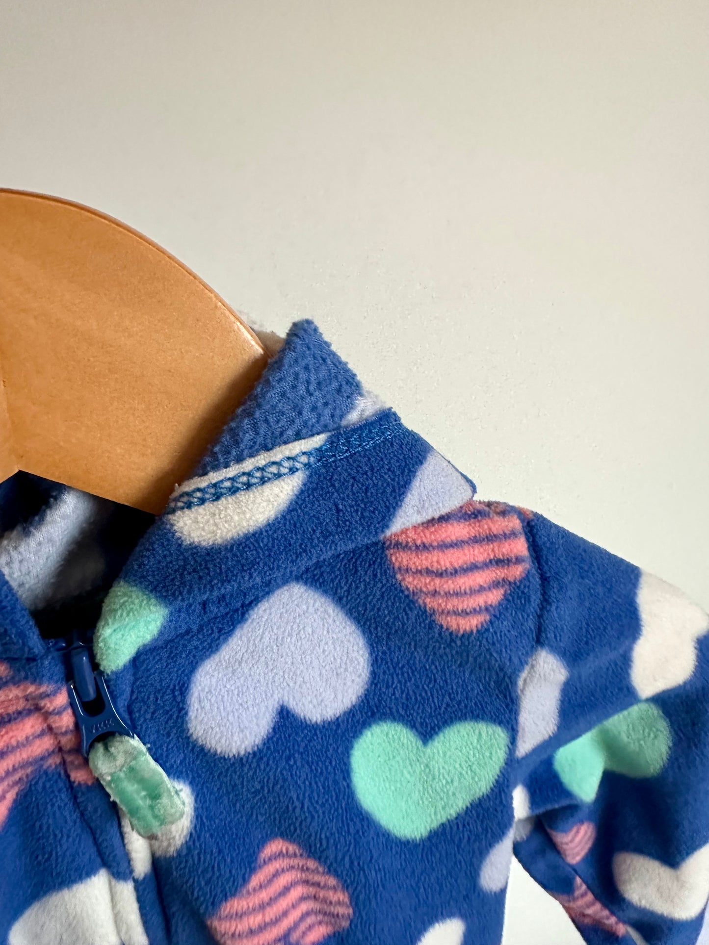 Heart Hood Zipper Sweater / 9m