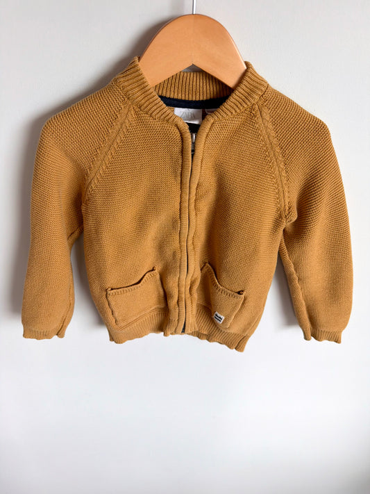 Zara Mustard Zipper Sweater (PLAY) / 3-4T