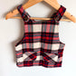 Tartan Overall Pocket Dress / 6-12m