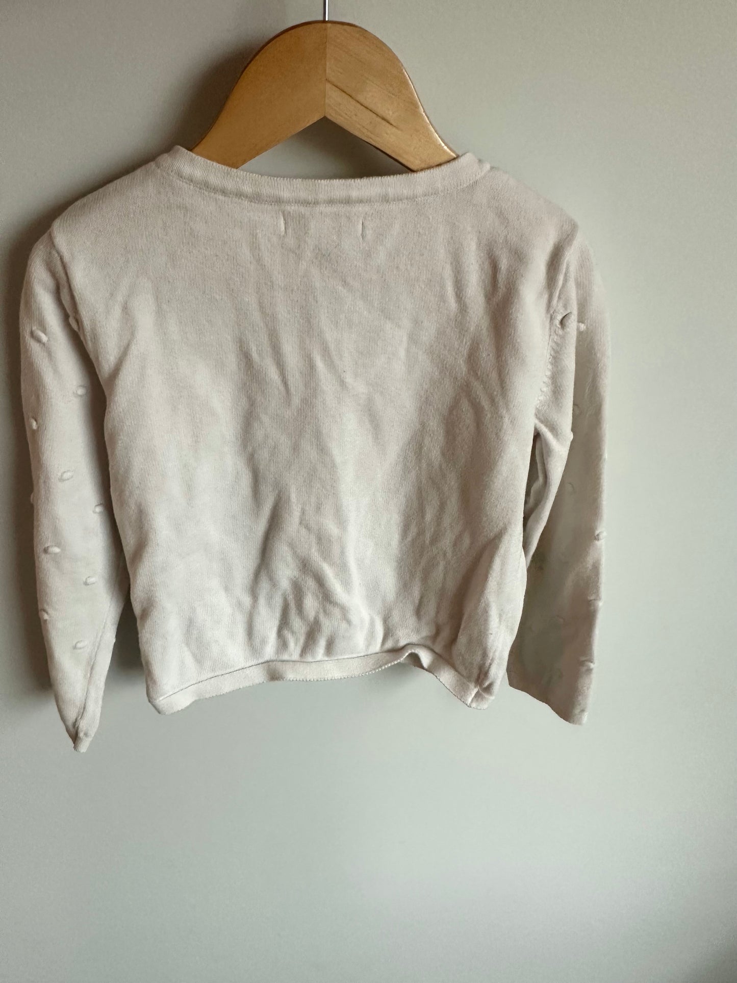 Dotted White Cardigan (PLAY) / 6 years
