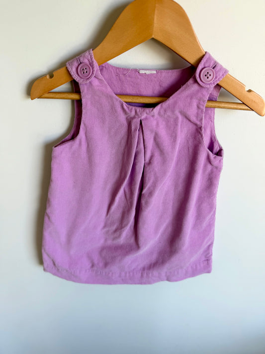 Periwinkle Cord Dress / 18-24m