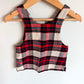 Tartan Overall Pocket Dress / 6-12m
