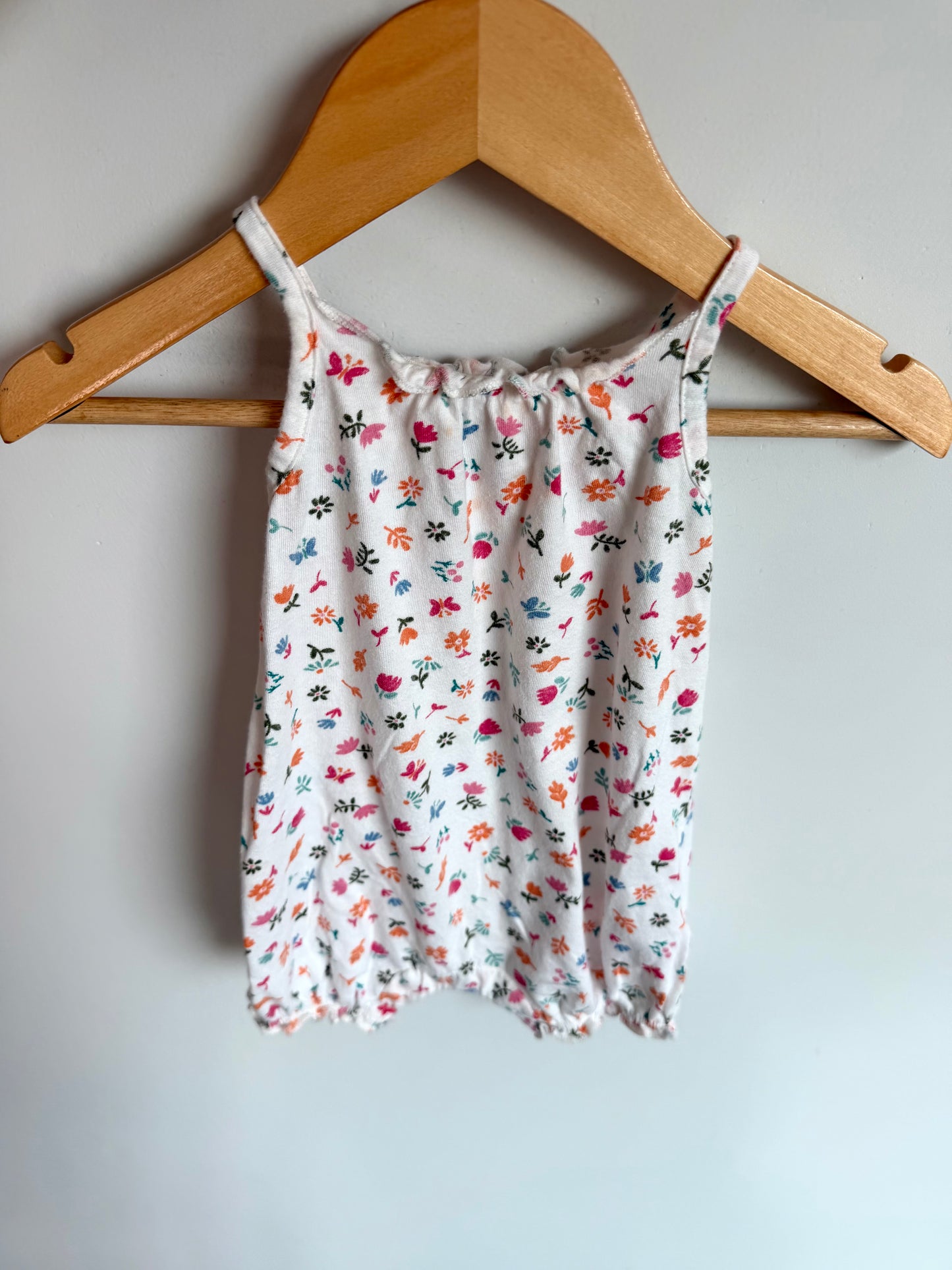 Butterfly Floral Romper / 6m