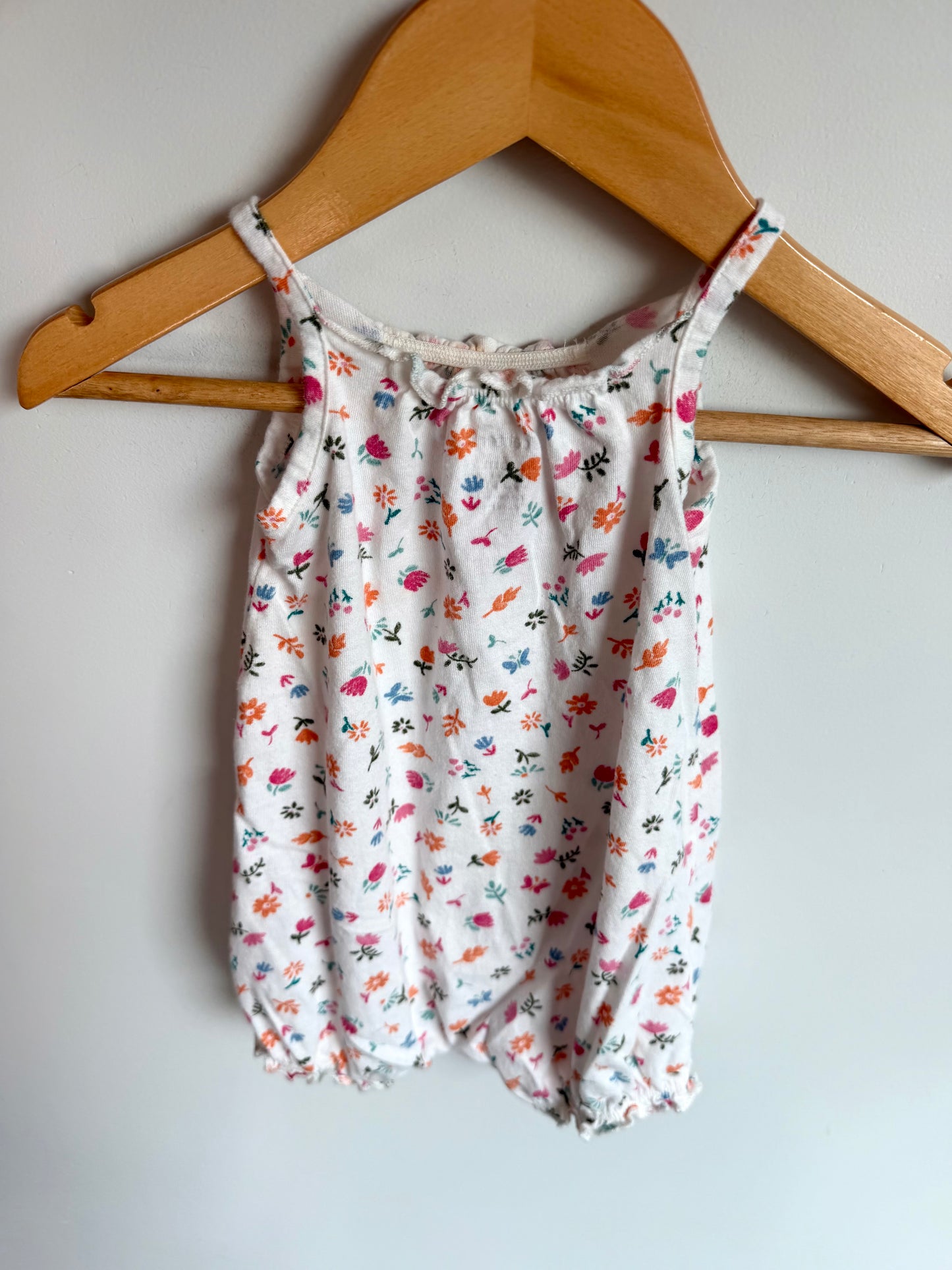 Butterfly Floral Romper / 6m
