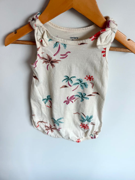 Palm Tree Romper / 9m