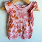 Deux Par Deux Pink Floral Romper / 24m