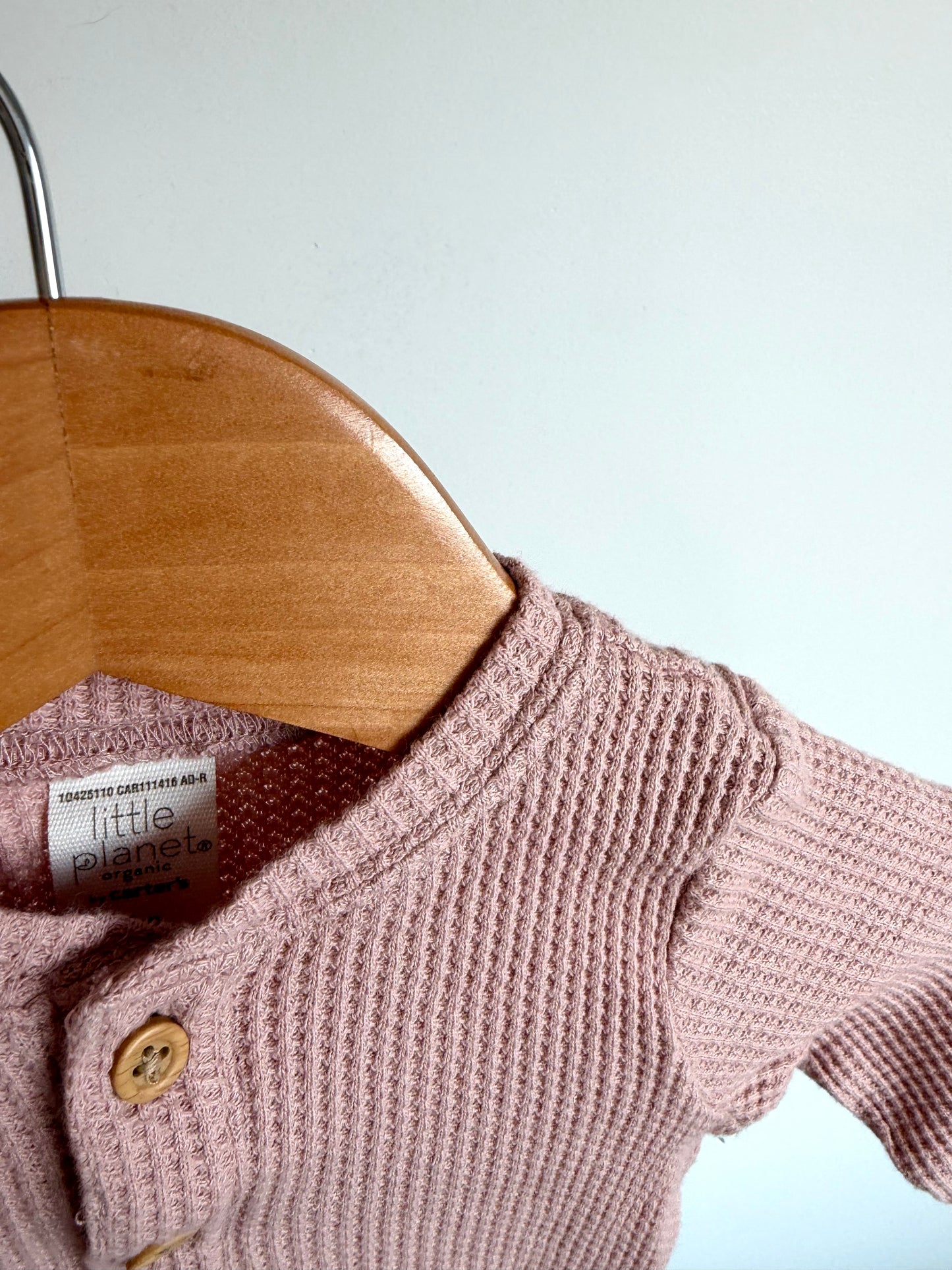 Waffle Blush Bodysuit / 6m