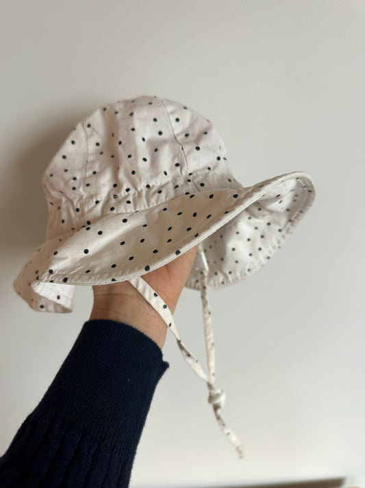 Dotted Adjustable Sun Hat / 9-24m