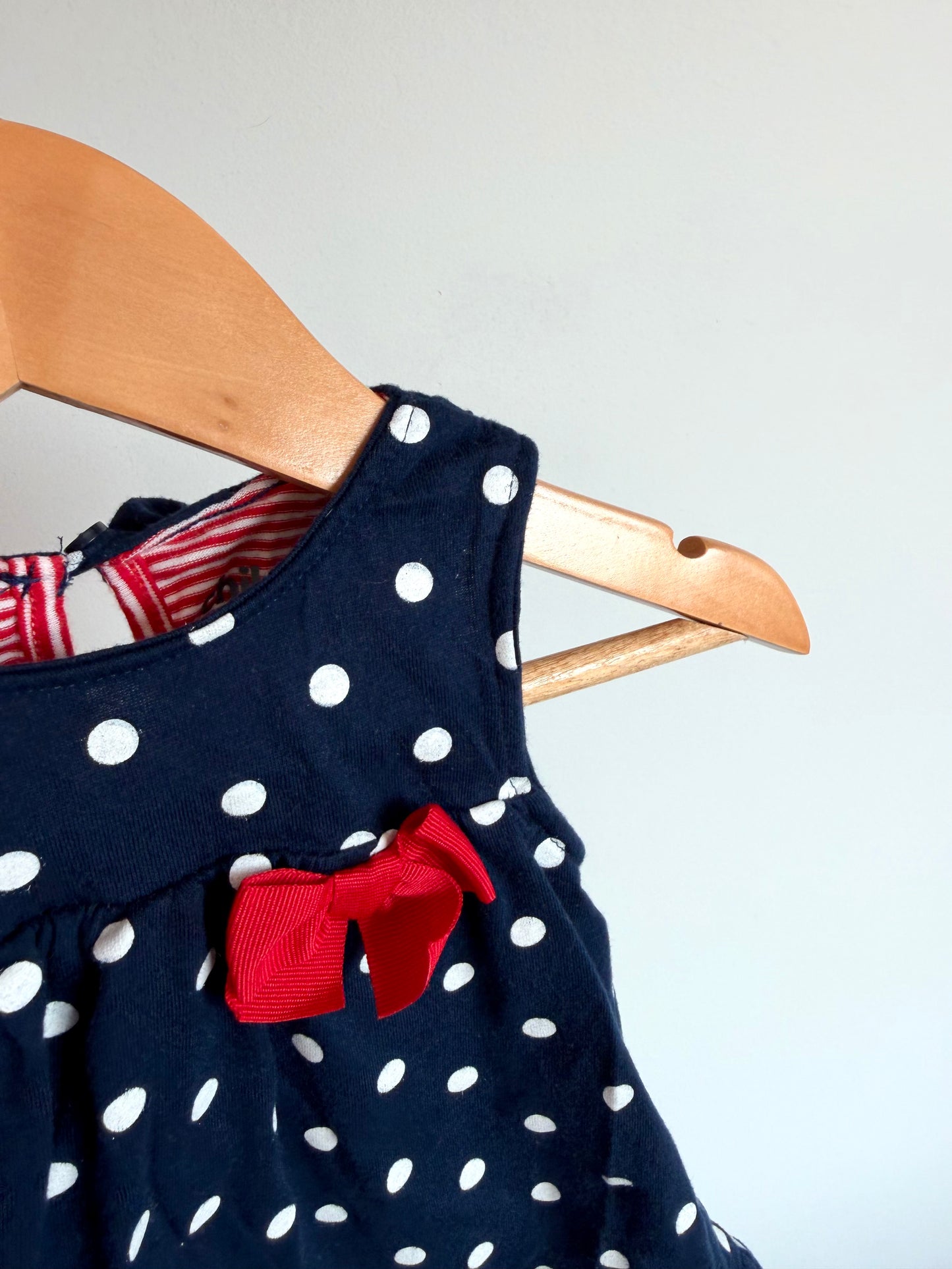 Polka Dot + Stripes Bodysuit / 6-9m