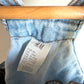 H&M Denim Floral Overall Dress/ 9-12m