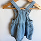 H&M Denim Floral Overall Dress/ 9-12m