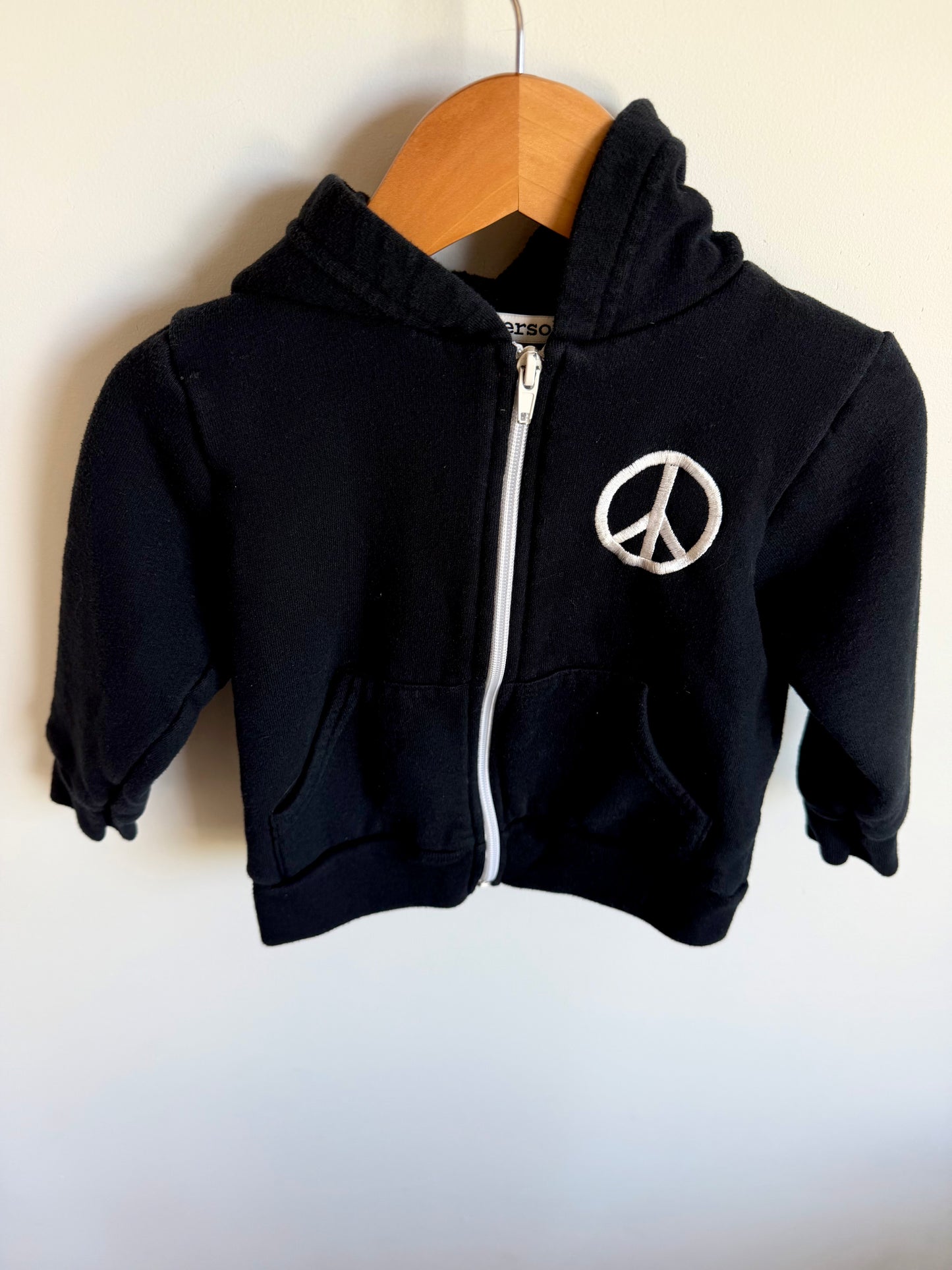 Good Vibe Tribe Black Zip Hoodie / 2T