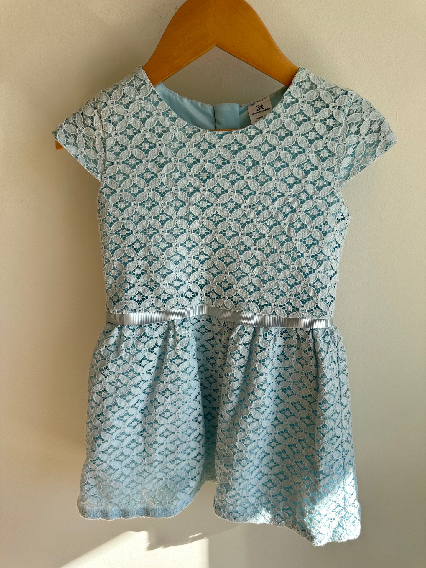 Blue Lace Dress / 3T