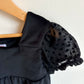 Black Polka Dot Sleeve Formal Dress / 4T