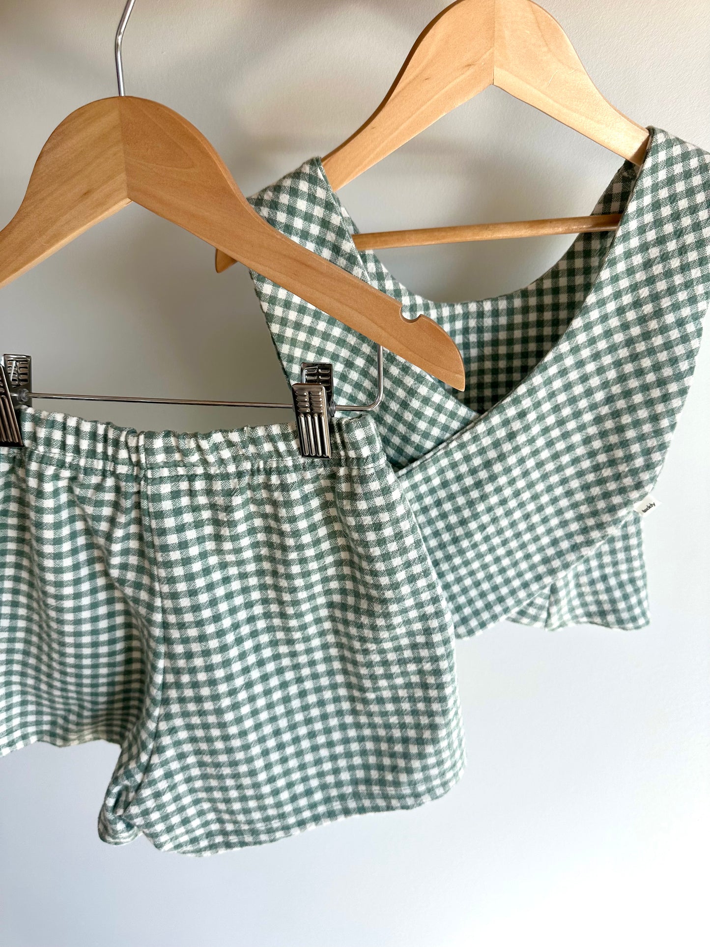 Teddy Little Sage Gingham Honey Set (New Retail Item) / 3-5 years