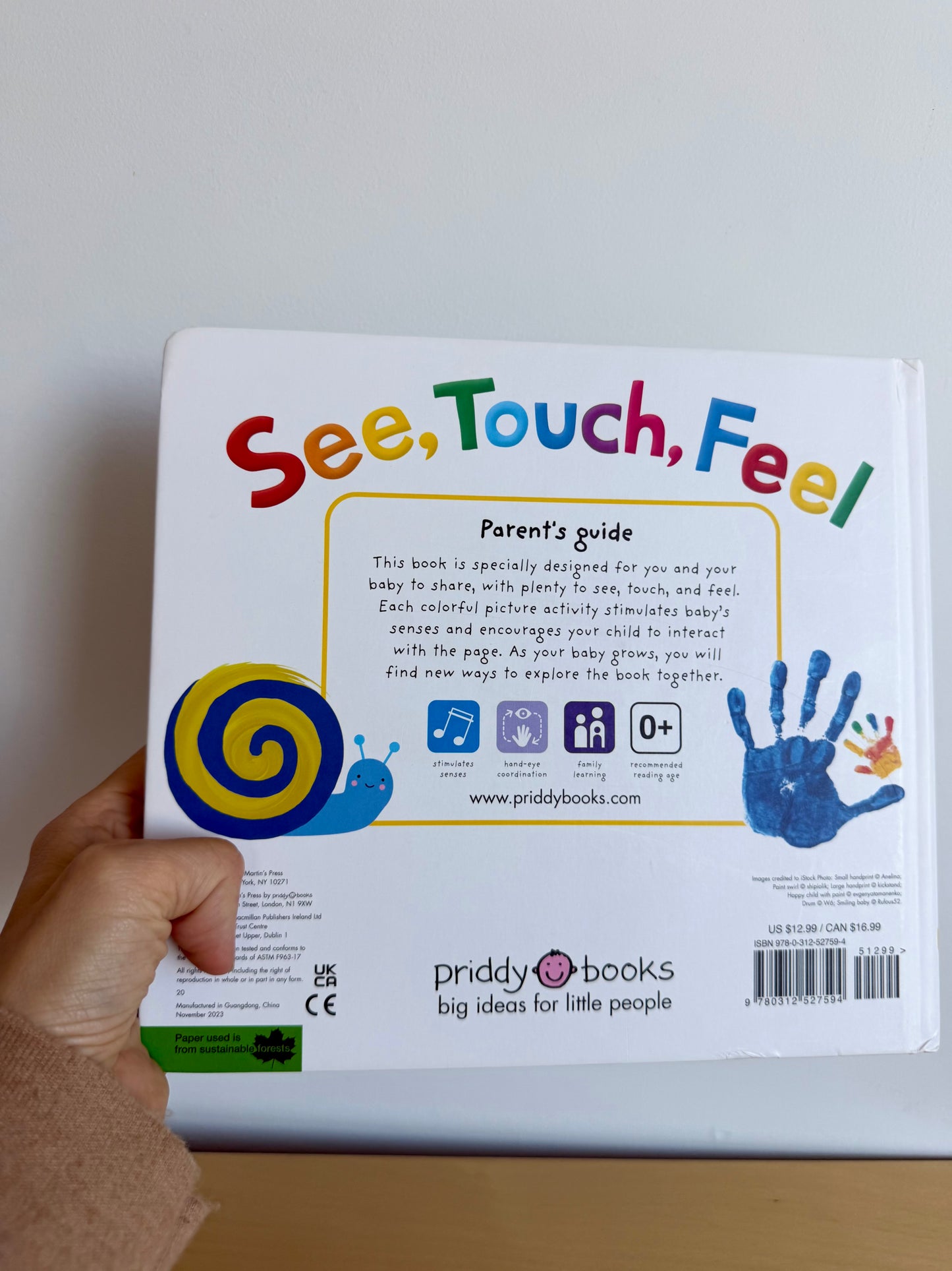 See, Touch, Feel Board Book / 0-2 years (No Shipping)