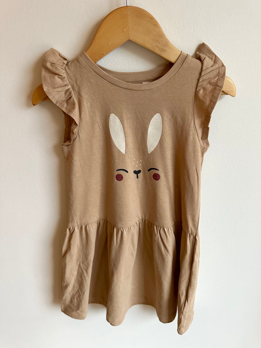 Bunny Brown Dress / 2-4T