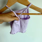 Gap Periwinkle Ruffle Top / 0-3m