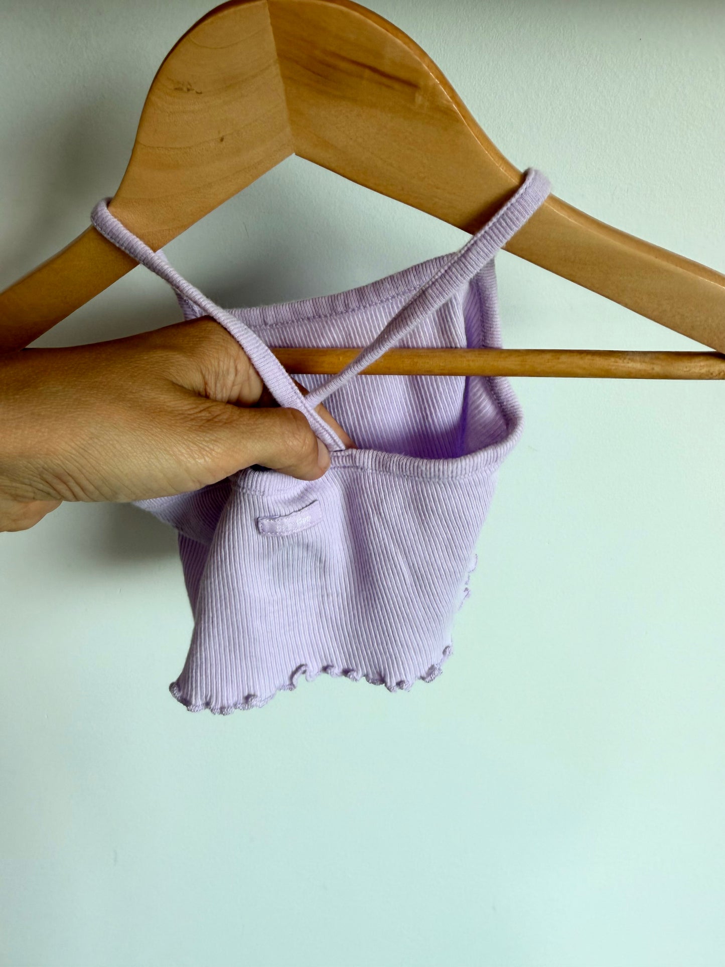 Gap Periwinkle Ruffle Top / 0-3m
