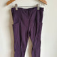 High Rise Purple Capri Leggings / 12 years (lg)