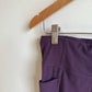 High Rise Purple Capri Leggings / 12 years (lg)