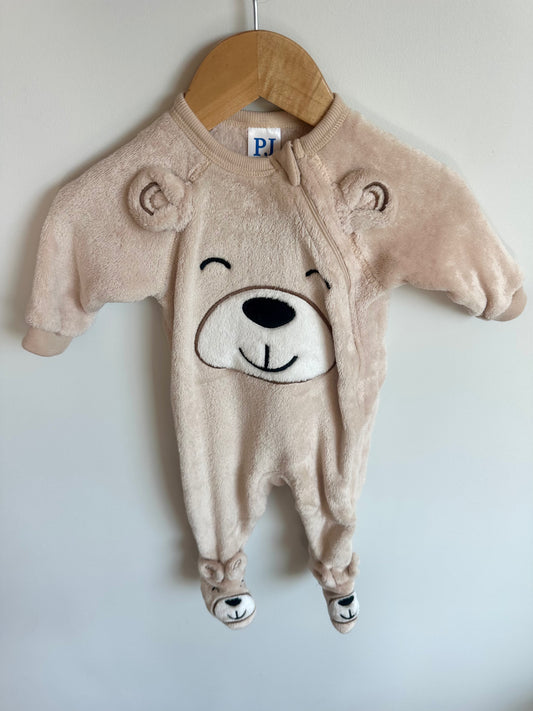 Bear Fleece Sleeper / 3-6m