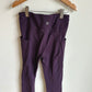 High Rise Purple Capri Leggings / 12 years (lg)