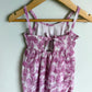 Palm Leaves Purple Dress / 12-24m