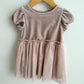 Pink Velvet Dress / 18-24m