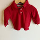 Red Collared Long Sleeve / 9-12m