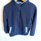 Navy Half Zip Blue Trim Sweater / 4-5 years