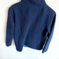 Navy Half Zip Blue Trim Sweater / 4-5 years