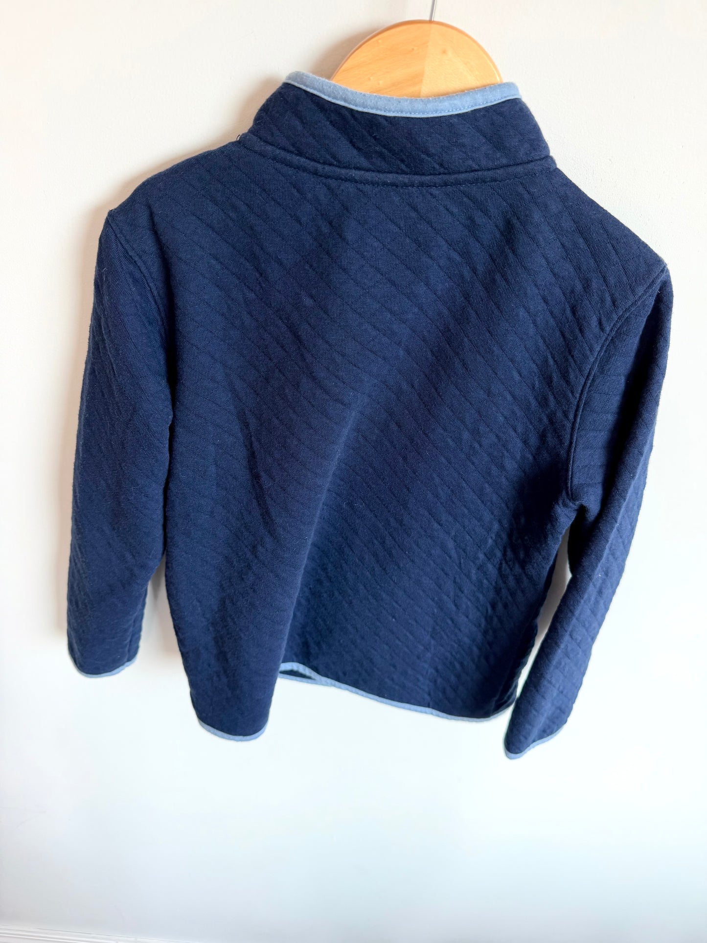 Navy Half Zip Blue Trim Sweater / 4-5 years