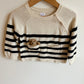 Teddy Bear Striped Sweater / 18-24m