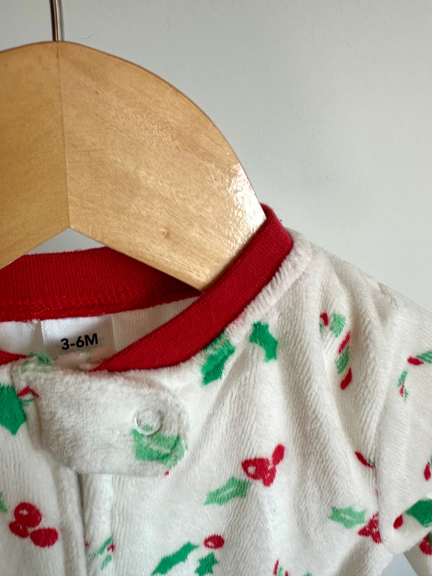 Mistletoe Fleece Sleeper / 3-6m