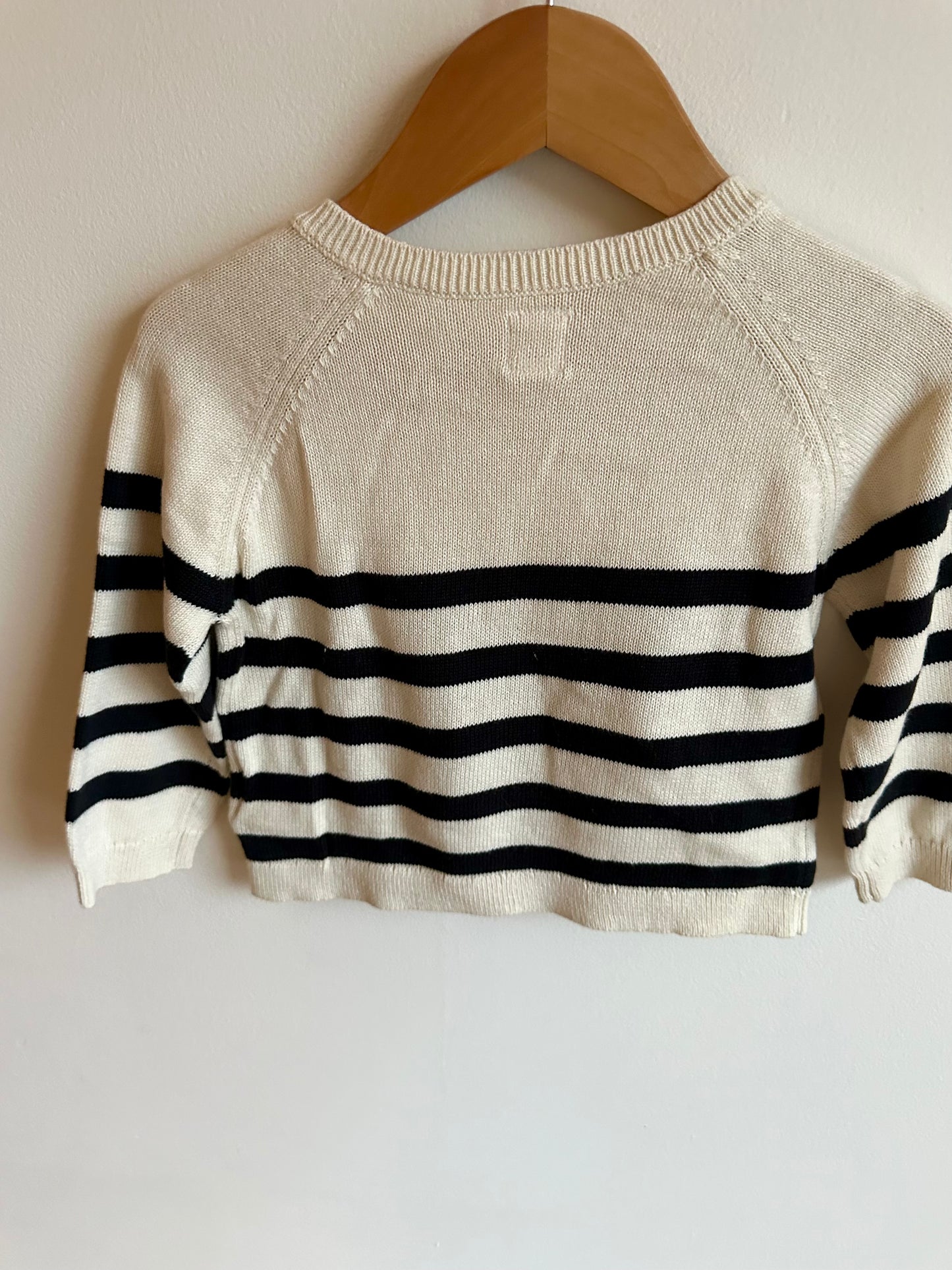 Teddy Bear Striped Sweater / 18-24m