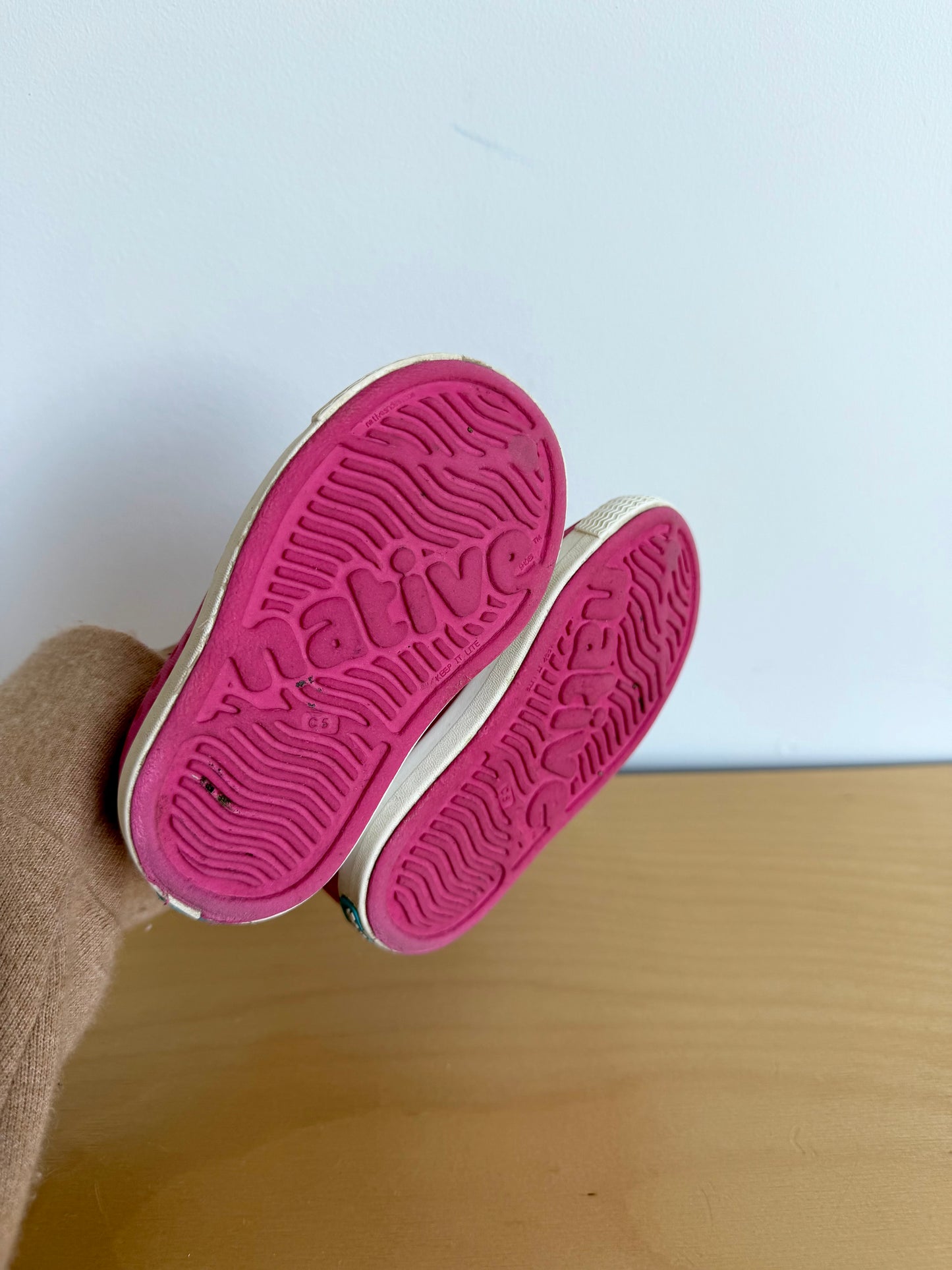 Pink Native Slip On Shoes / Size 5 Toddler