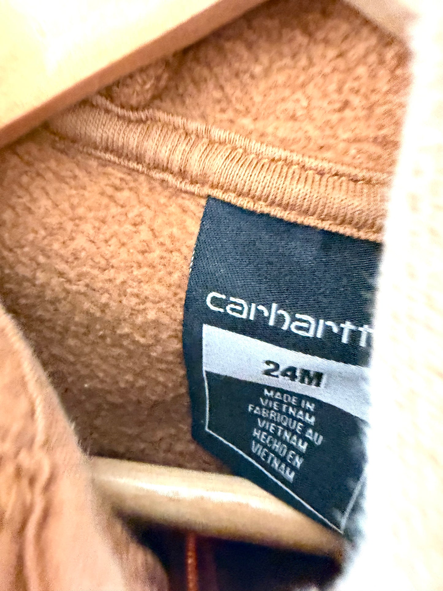 Carhartt Tan Zipper Sweater / 24m