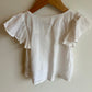 White Button Top / 2-3T