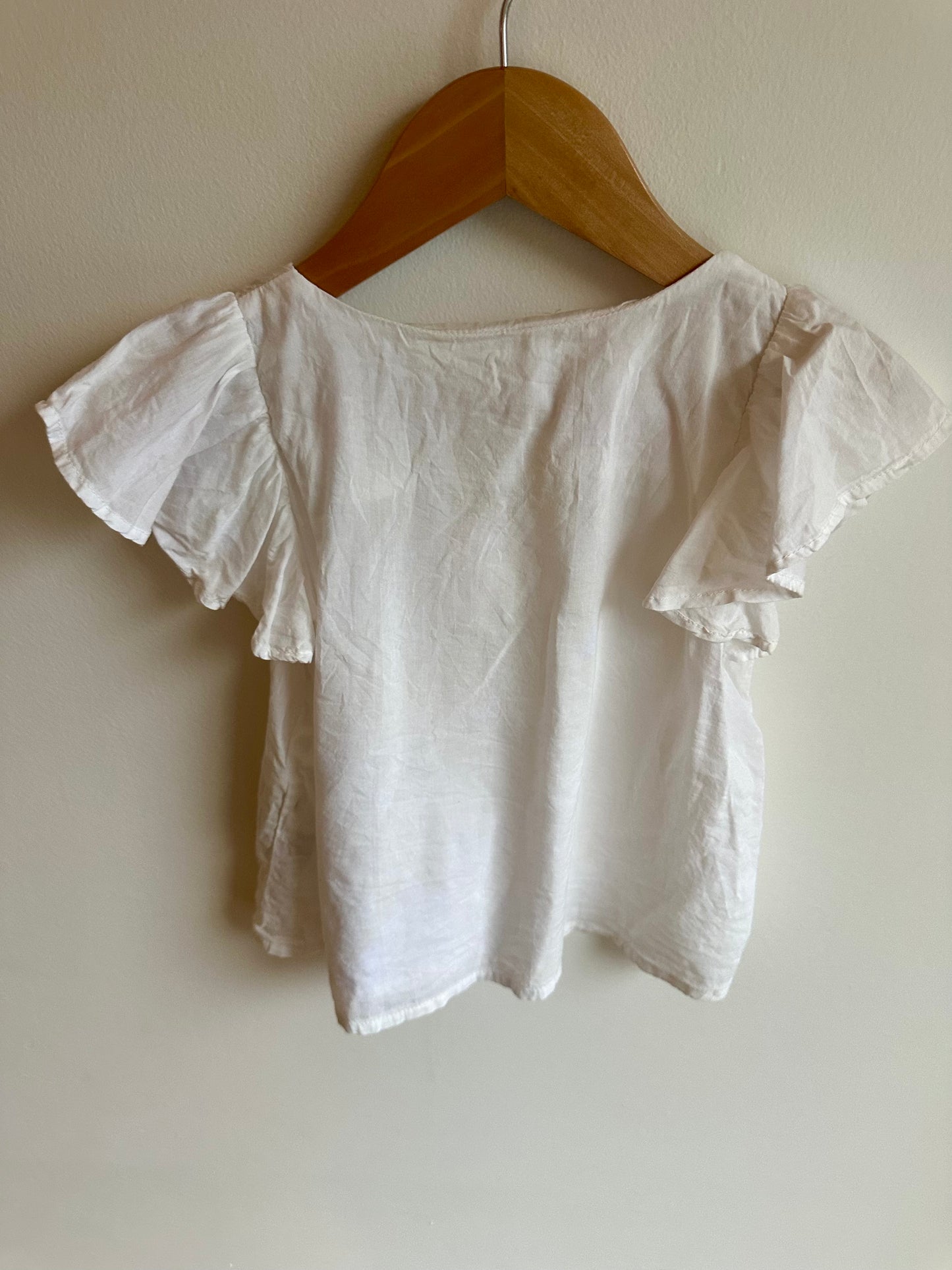 White Button Top / 2-3T