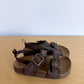 Brown Strap Sandals / Size 7M Toddler