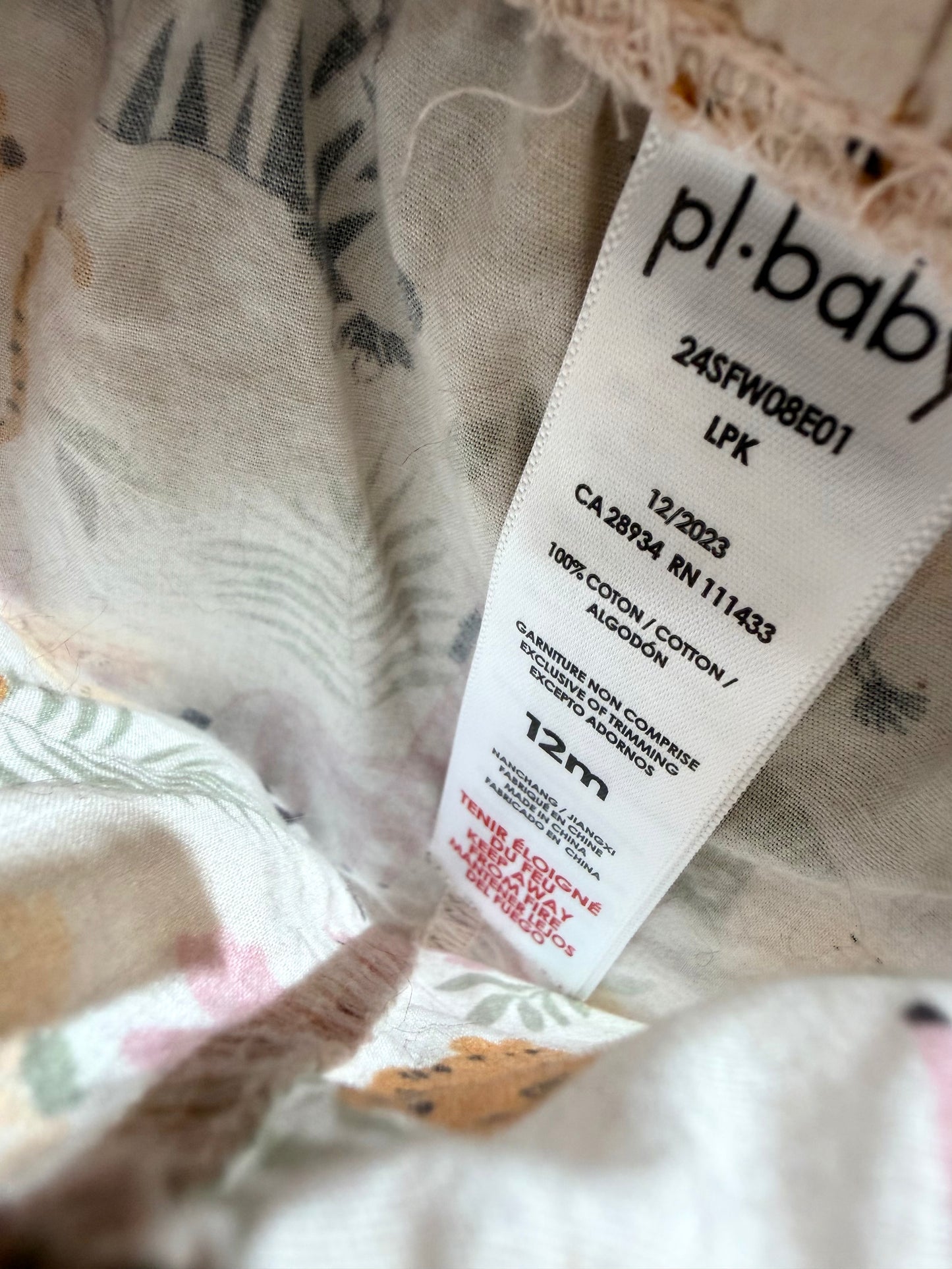 Zebra Cotton Shorts / 12m