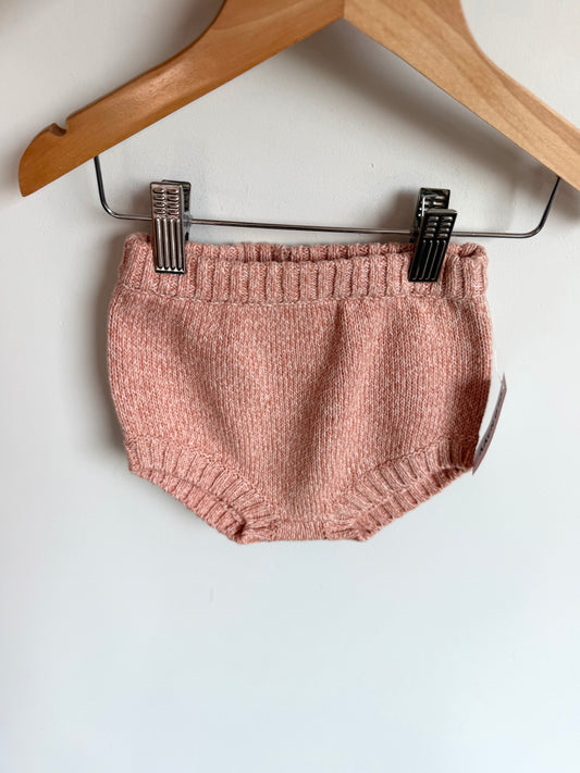 Peach Knit Bloomer Shorts (With tags) / 6-9m