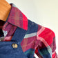 Plaid Top + Blue Overalls Set / 3-6m