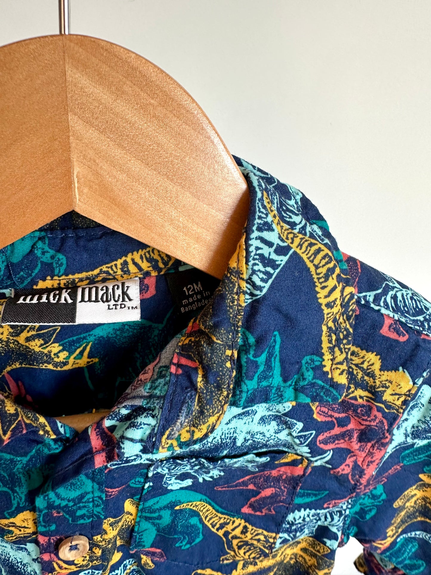 Dino Button Up Top / 12m